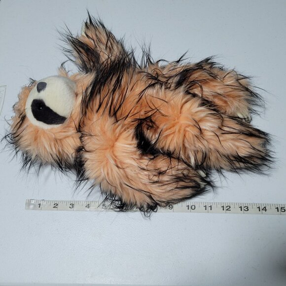 Aurora Sloth 14 in Plush Orange Black Long Hair Stuffed Animal Justice Cuddle Me - Picture 7 of 7